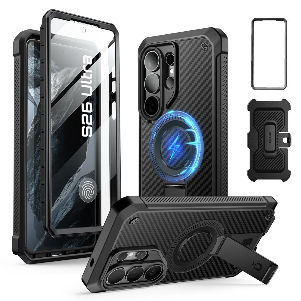 Supcase Unicorn Beetle Pro Mag Mag MagSafe 2-sarjainen kotelo Samsung Galaxy S26 Ultra - musta
