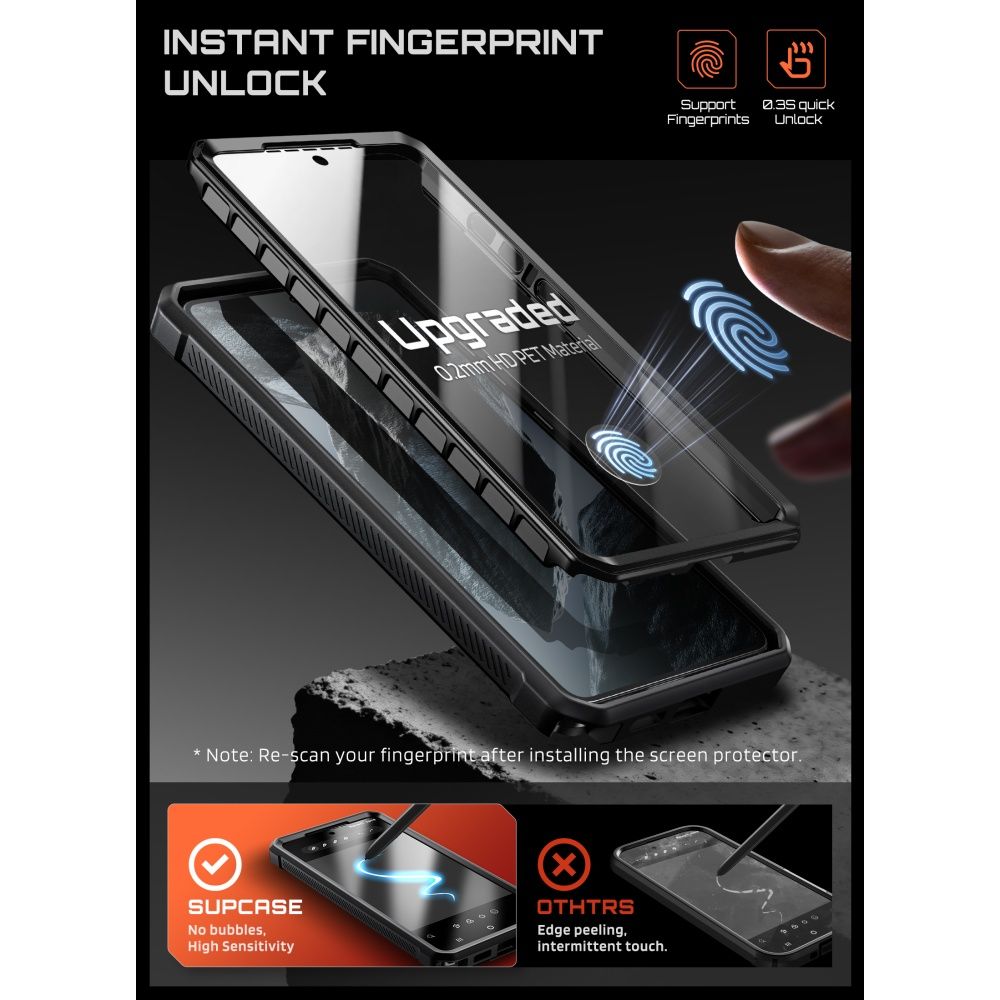 Supcase Unicorn Beetle Pro Mag Mag MagSafe 2-sarjainen kotelo Samsung Galaxy S26 Ultra - musta