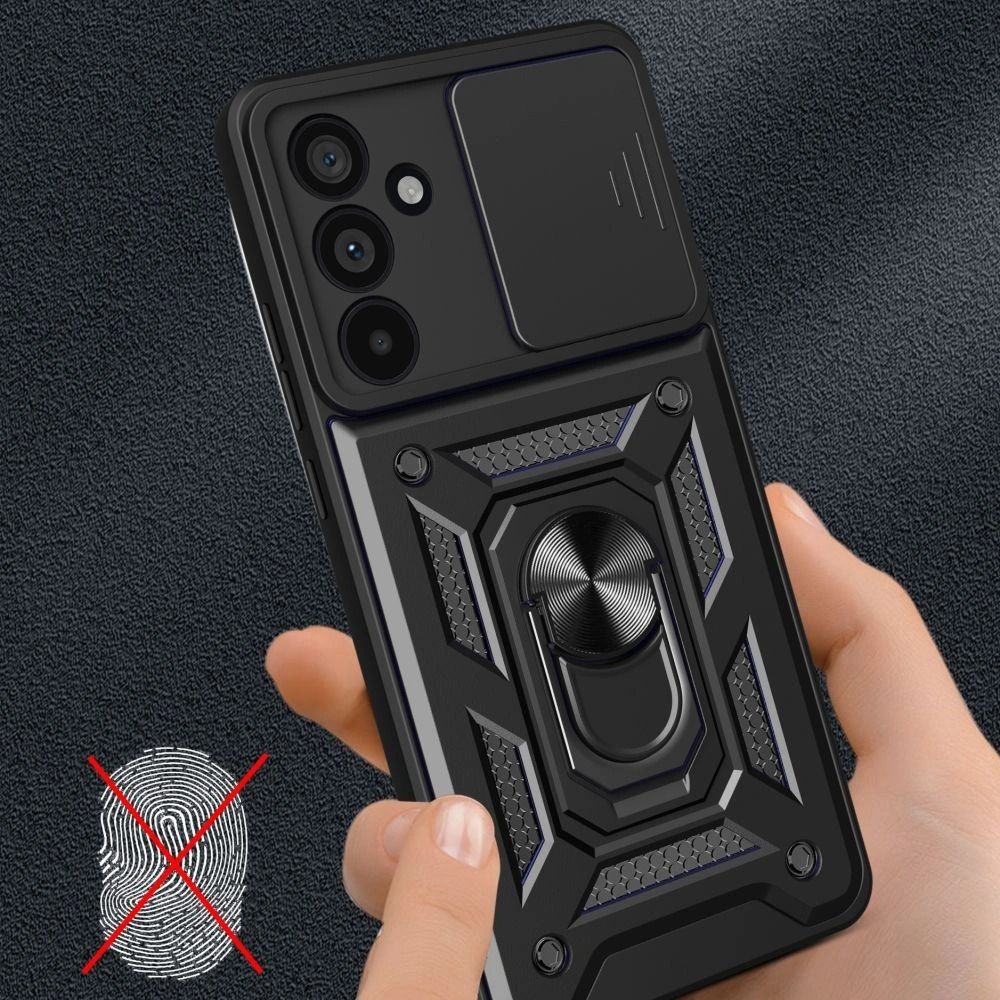 Tech-Protect CamShield Pro kotelo Samsung Galaxy A57 5G:lle - musta