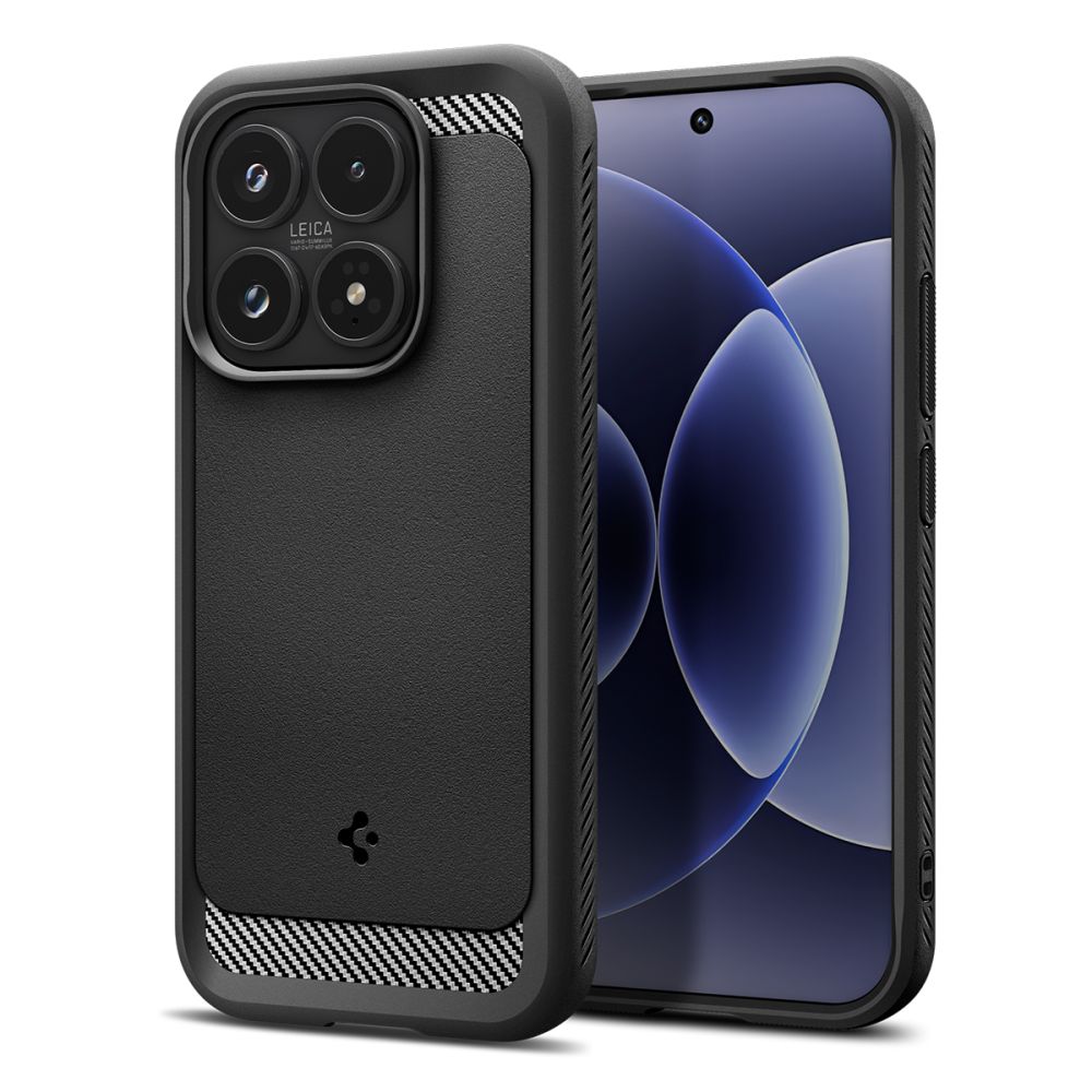 Spigen Rugged Armor -kotelo Xiaomi 17:lle - musta