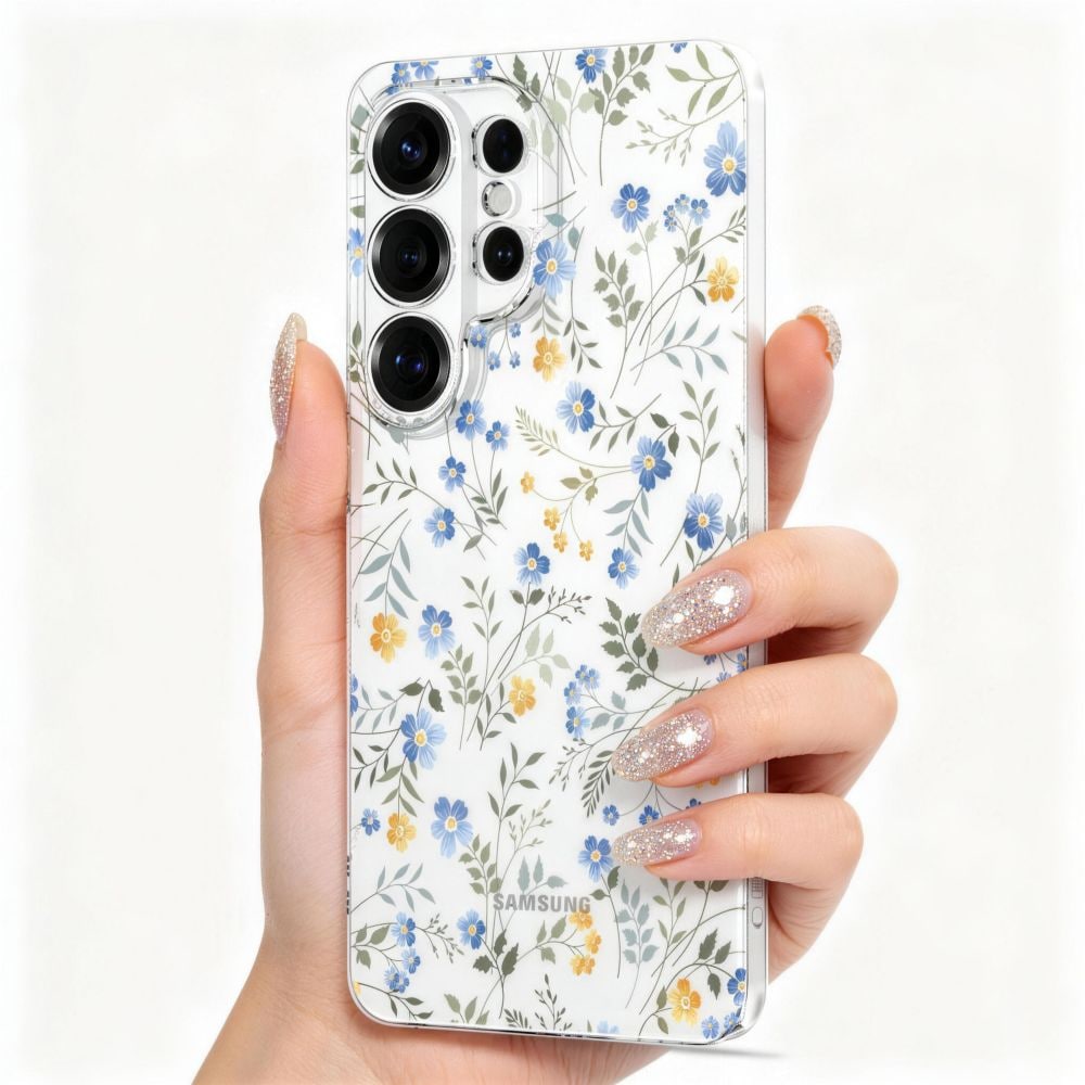 Tech-Protect FlexAir kotelo Samsung Galaxy S26 Ultra - värikkäitä kukkia varten