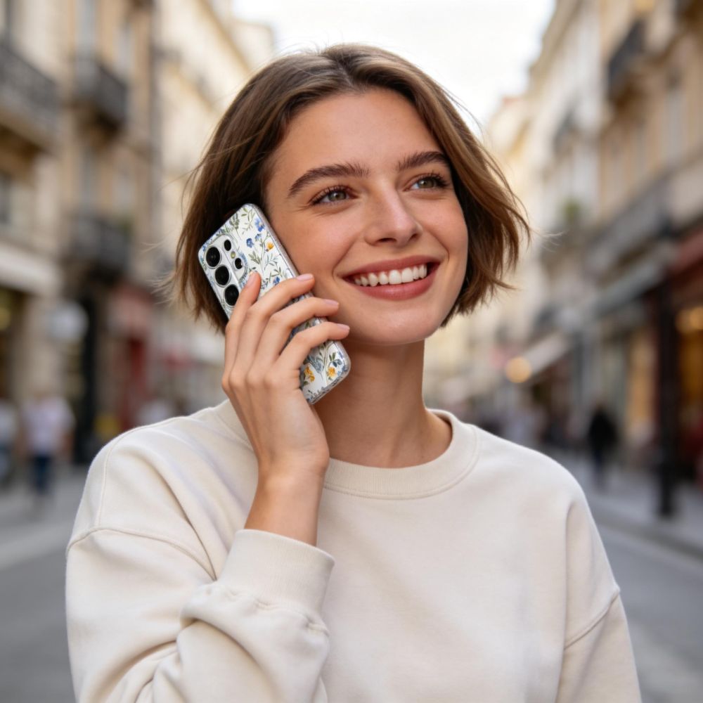 Tech-Protect FlexAir kotelo Samsung Galaxy S26 Ultra - värikkäitä kukkia varten