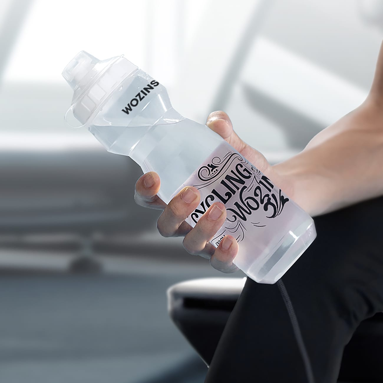 Wozinsky WBR-01T 750ml polkupyöräpullo - läpinäkyvä