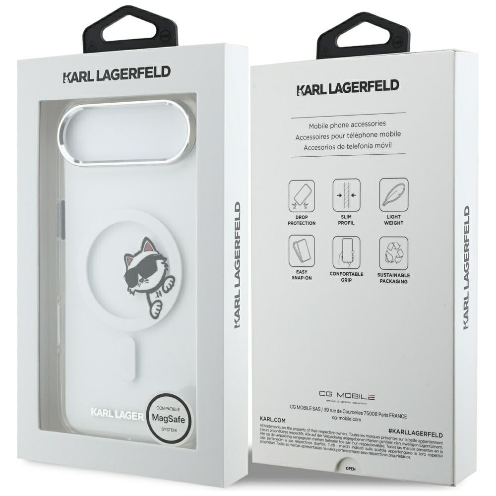 Karl Lagerfeld IML Peekaboo MagSafe tapauksessa iPhone Air - Kirkas