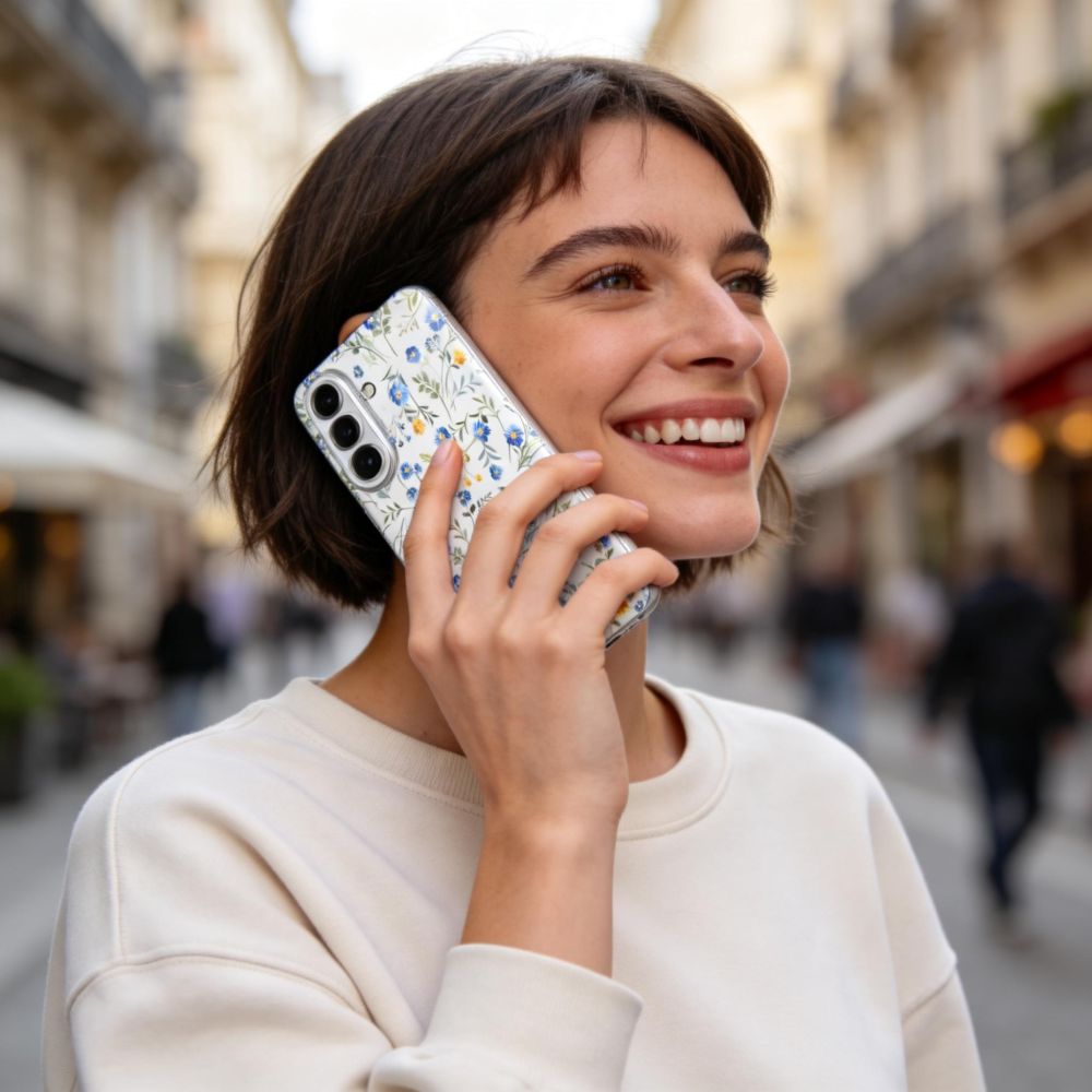 Tech-Protect FlexAir kotelo Samsung Galaxy S26 - värikkäitä kukkia varten