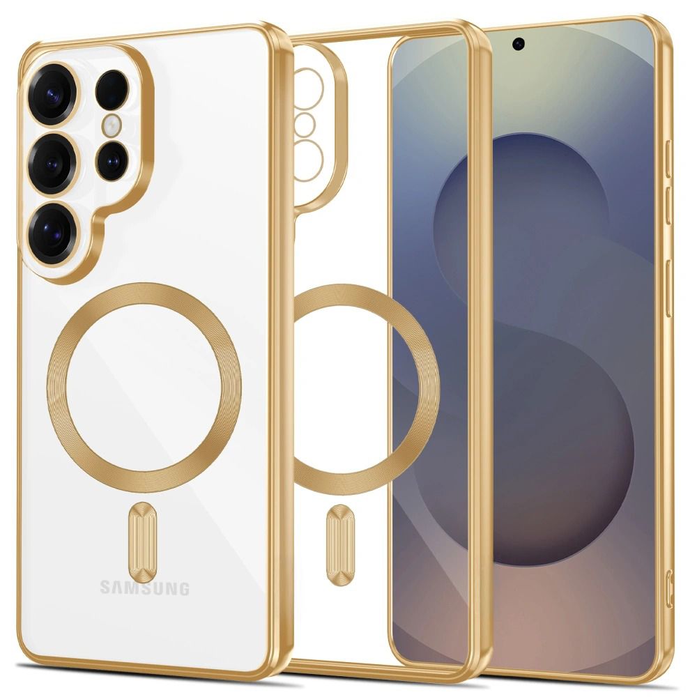 Tech-Protect MagFlex kotelo Samsung Galaxy S26 Ultra - läpinäkyvä kultainen väri