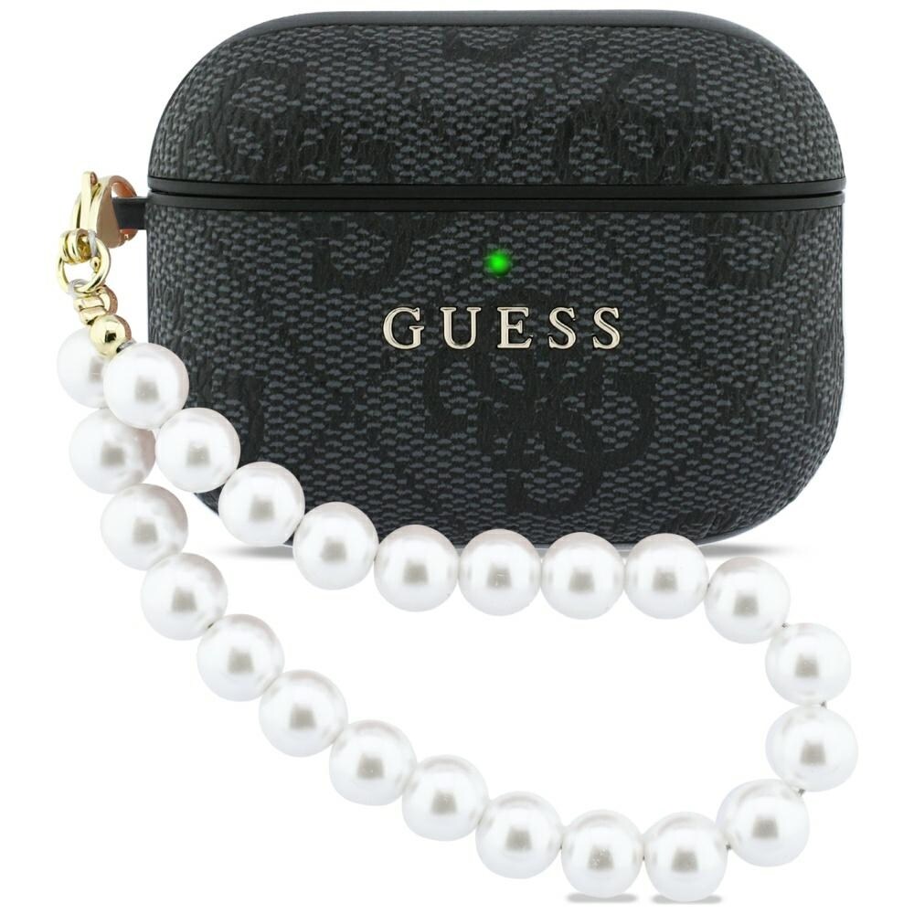 Guess 4G Pearl Strap Case for AirPods Pro 3 - musta