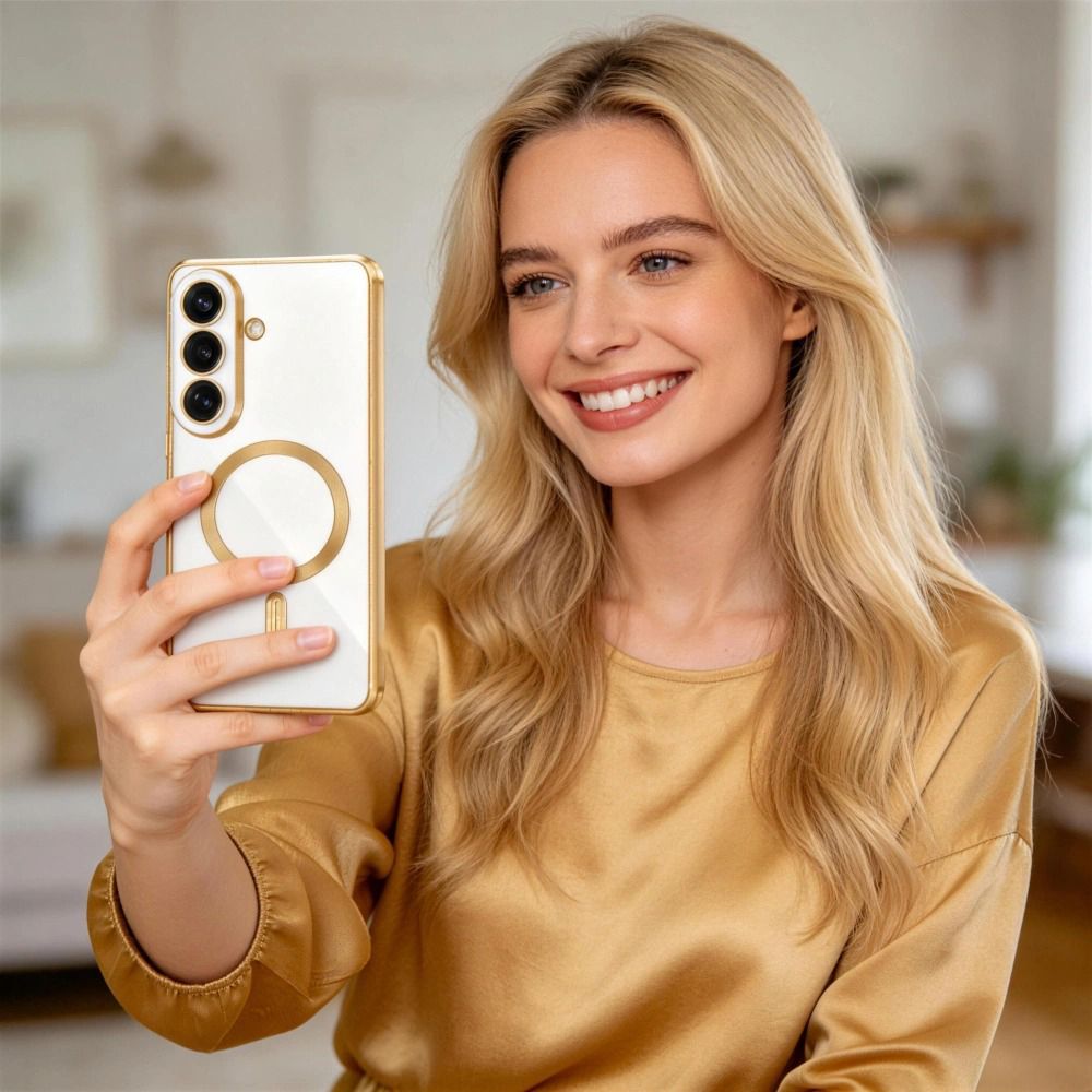 Tech-Protect MagFlex kotelo Samsung Galaxy S26 - Läpinäkyvä kultainen