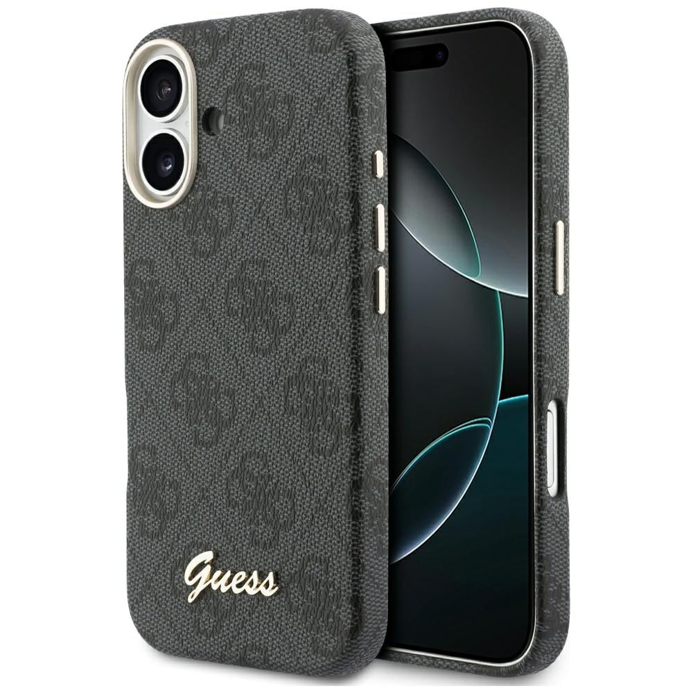 Guess 4G Script MagSafe-kotelo iPhone 17:lle - musta