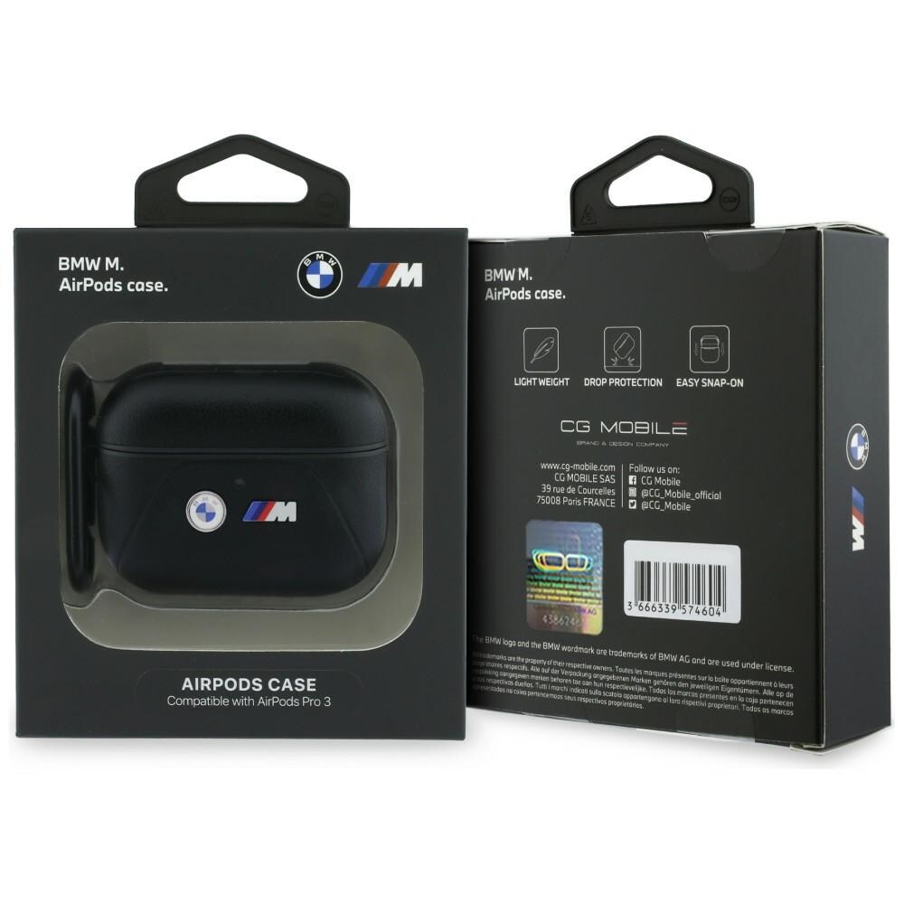 BMW Kaareva linjakotelo AirPods Pro 3:lle - musta