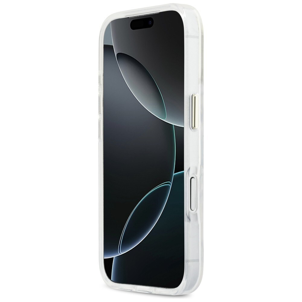 Guess IML Gradient Script Metal MagSafe -kotelo 17 Pro - Valkoinen iPhone 17 Pro - Valkoinen