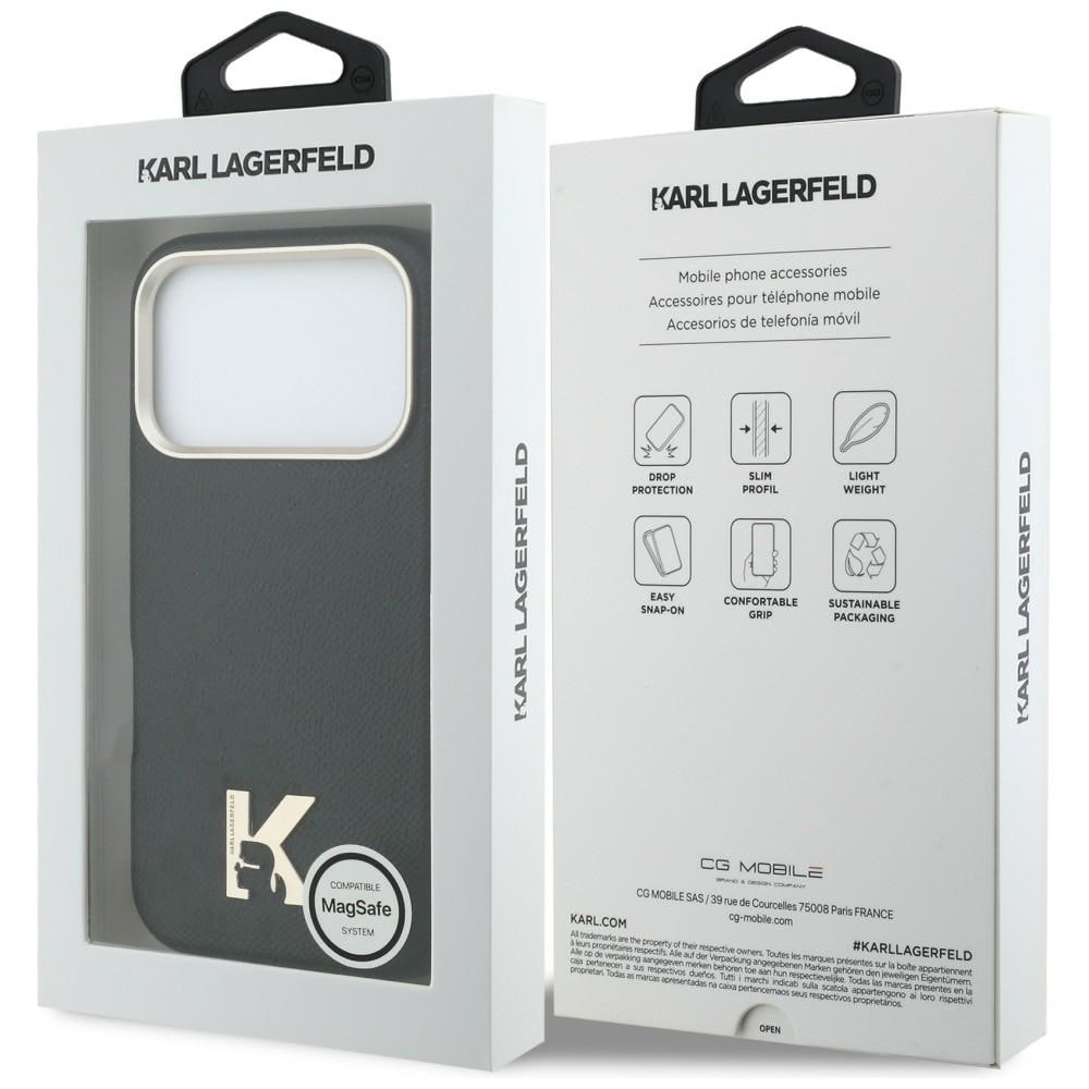 Karl Lagerfeld Karl Head -logo MagSafe-kotelo iPhone 17 Pro - musta
