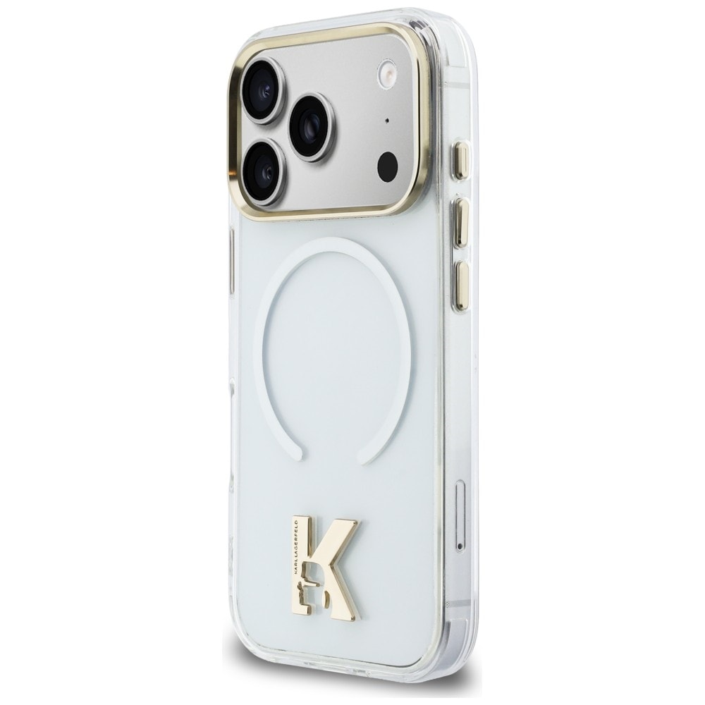 Karl Lagerfeld IML K Head Logo MagSafe kotelo iPhone 17 Pro - Kirkas