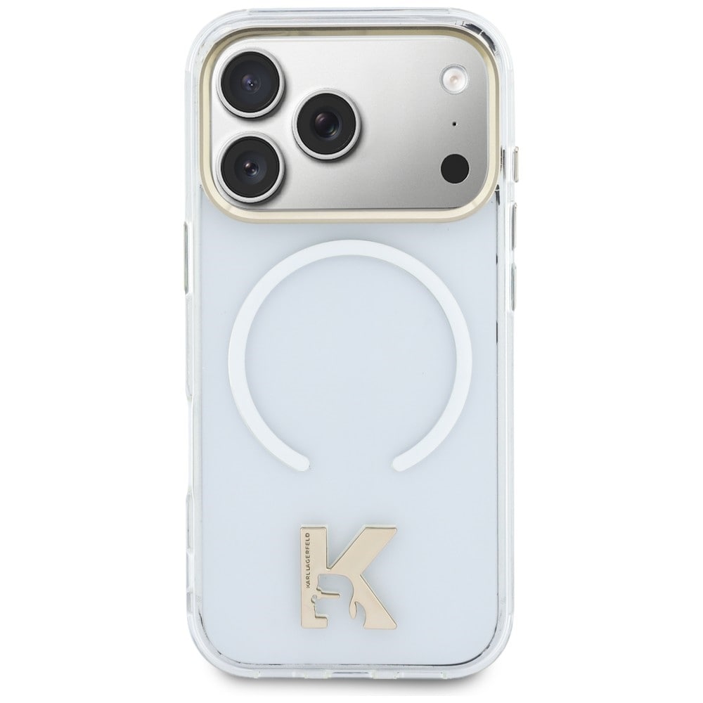 Karl Lagerfeld IML K Head Logo MagSafe kotelo iPhone 17 Pro - Kirkas