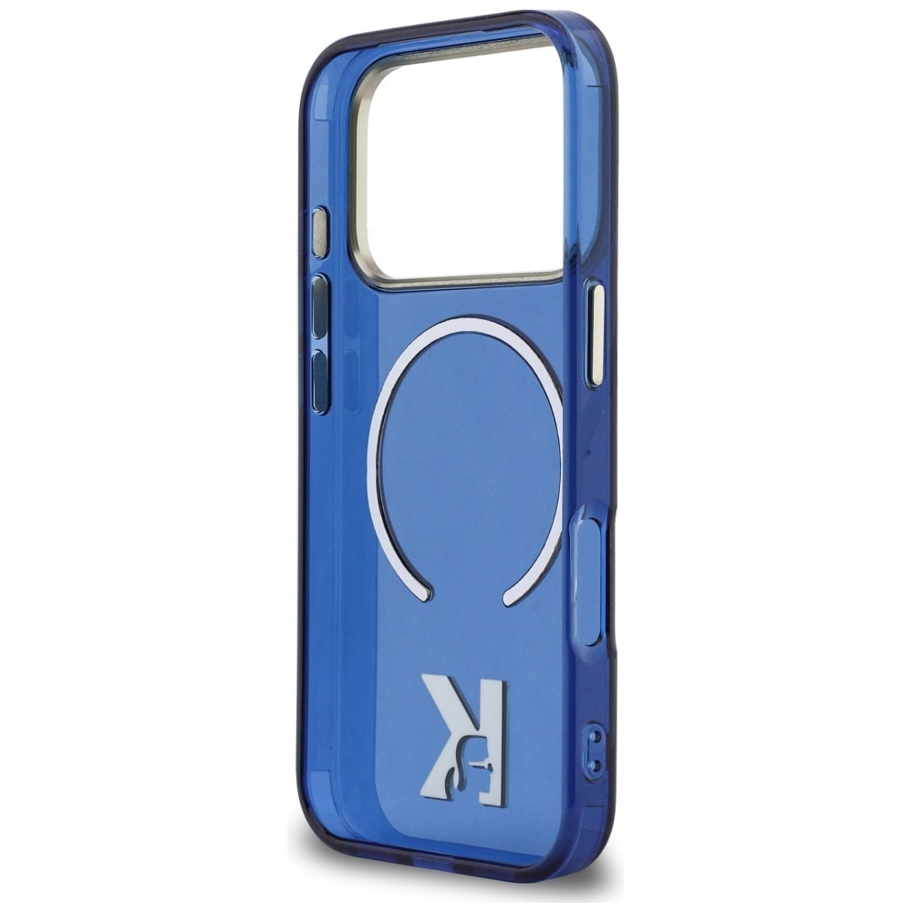 Karl Lagerfeld IML K Head Logo MagSafe-kotelo iPhone 17 Pro:lle - sininen