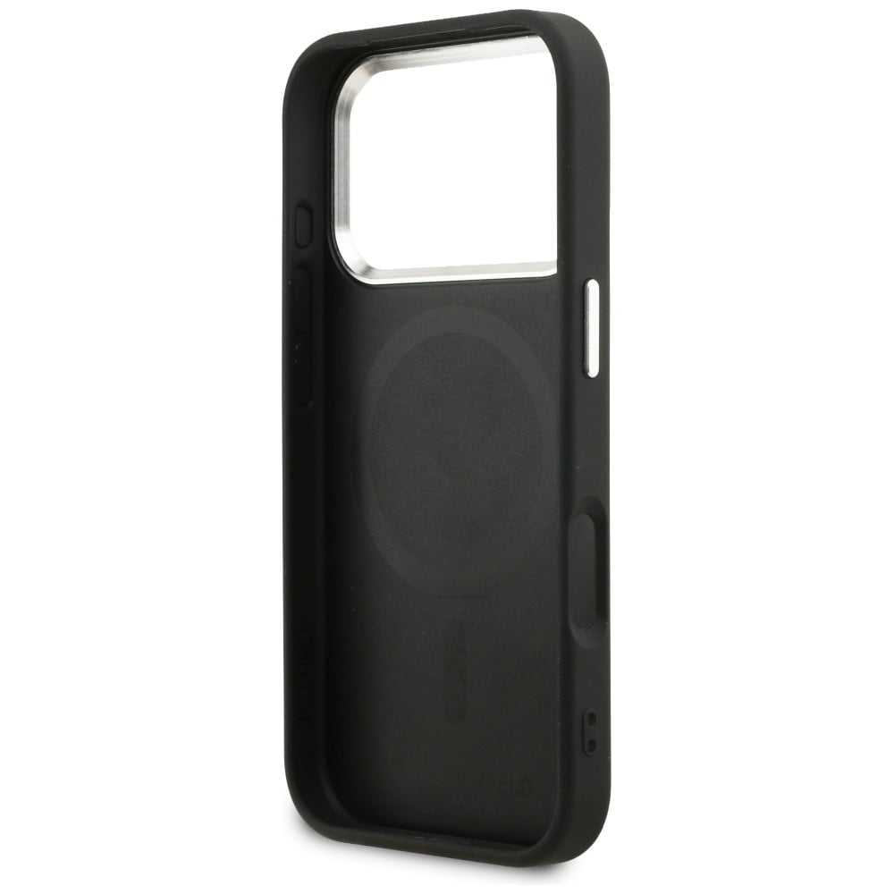 Karl Lagerfeld K Head Point Logo MagSafe-kotelo iPhone 17 Pro:lle - Musta