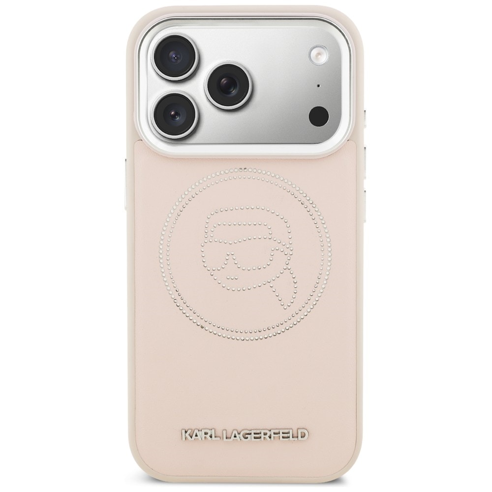 Karl Lagerfeld K Head Logo MagSafe-kotelo iPhone 17 Pro - vaaleanpunainen