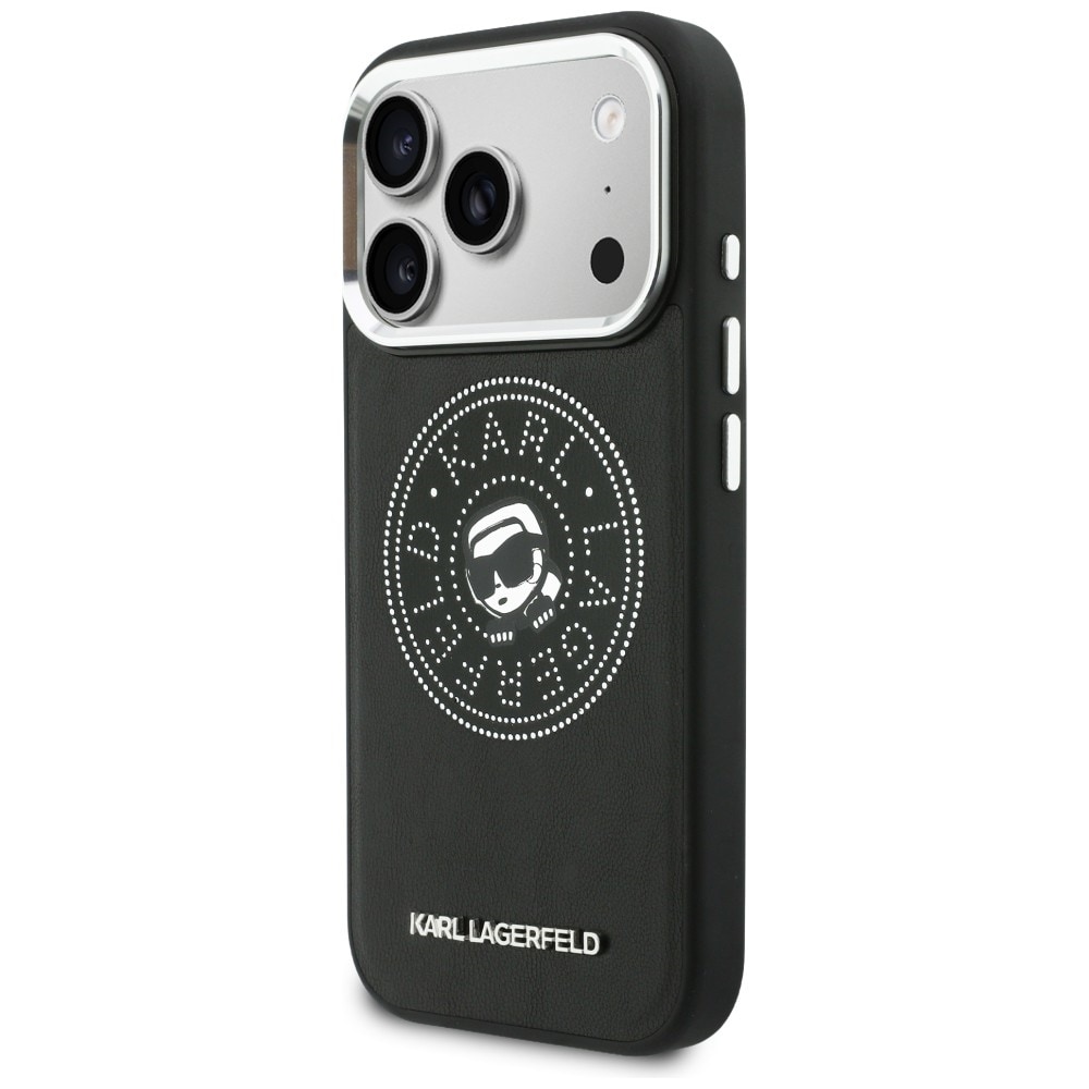 Karl Lagerfeld Point & Karl Sketch MagSafe-kotelo 17 Pro - mustalle iPhone 17 Pro - musta