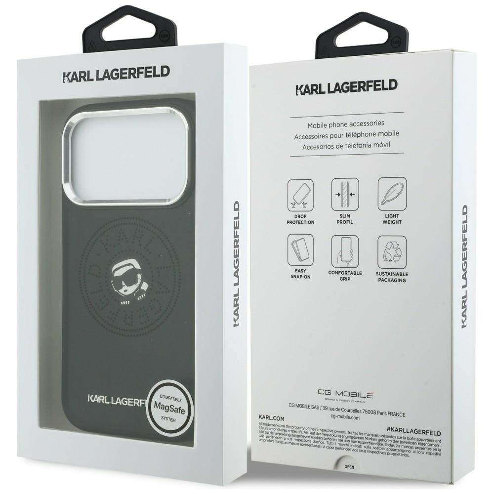 Karl Lagerfeld Point & Karl Sketch MagSafe-kotelo 17 Pro - mustalle iPhone 17 Pro - musta