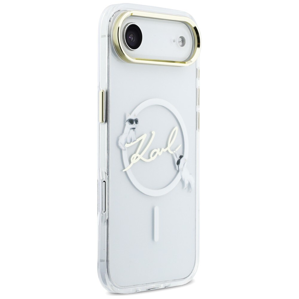 Karl Lagerfeld IML Choupettes Karl Script Logo MagSafe iPhone Air Case - Kirkas