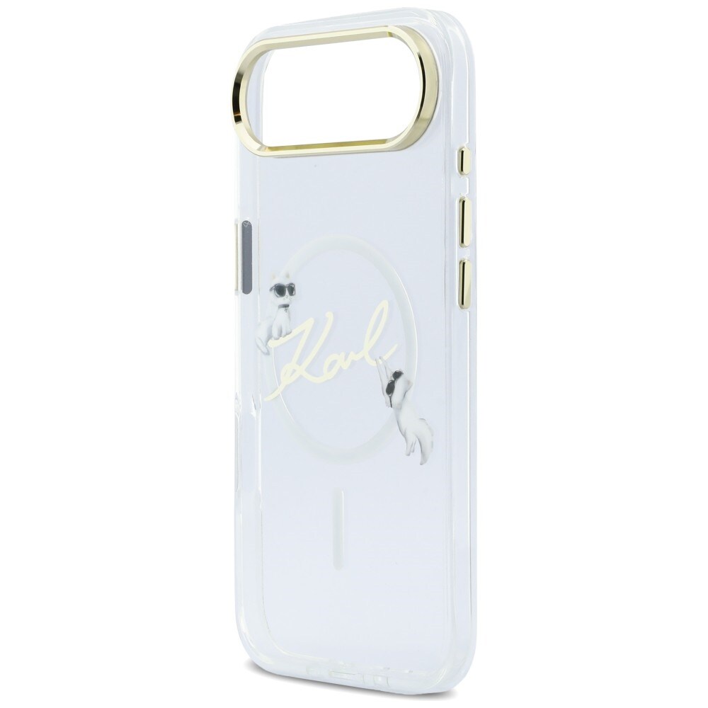 Karl Lagerfeld IML Choupettes Karl Script Logo MagSafe iPhone Air Case - Kirkas