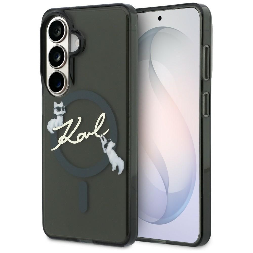 Karl Lagerfeld IML KC Script MagSafe kotelo Samsung Galaxy S26 - musta