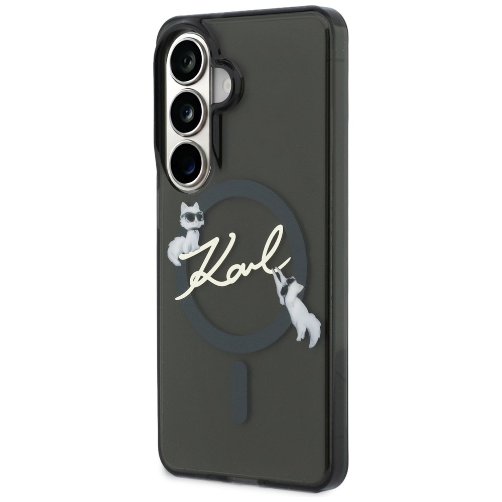 Karl Lagerfeld IML KC Script MagSafe kotelo Samsung Galaxy S26 - musta