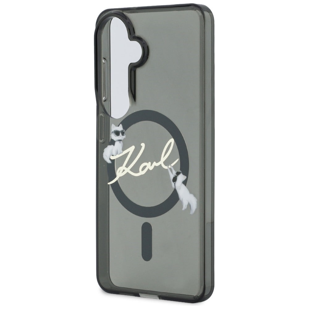 Karl Lagerfeld IML KC Script MagSafe kotelo Samsung Galaxy S26 - musta