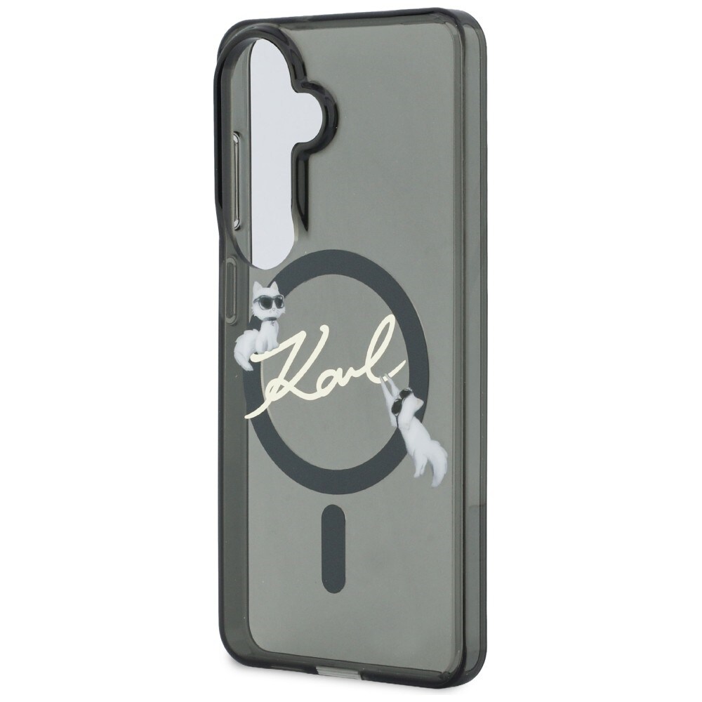 Karl Lagerfeld IML KC Script MagSafe kotelo Samsung Galaxy S26 Plus - musta