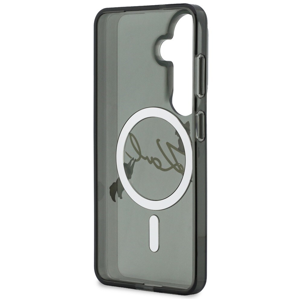 Karl Lagerfeld IML KC Script MagSafe kotelo Samsung Galaxy S26 Plus - musta