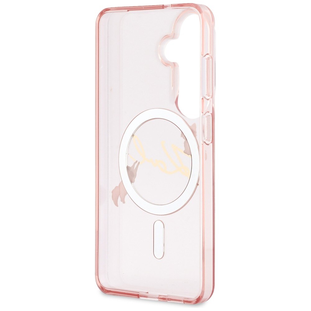 Karl Lagerfeld IML KC Script MagSafe Kotelo Samsung Galaxy S26 - vaaleanpunainen