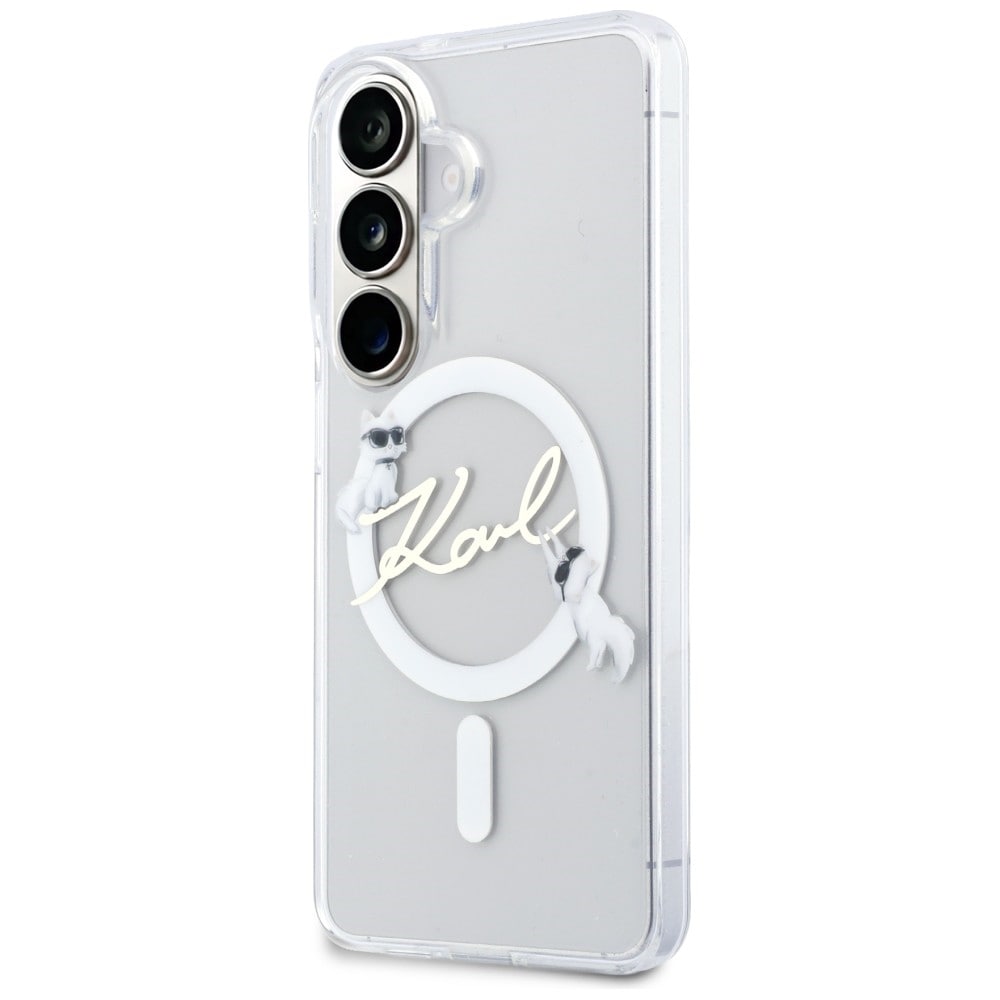 Karl Lagerfeld IML IML KC Script MagSafe Kotelo Samsung Galaxy S26 Plus - läpinäkyvä - läpinäkyvä