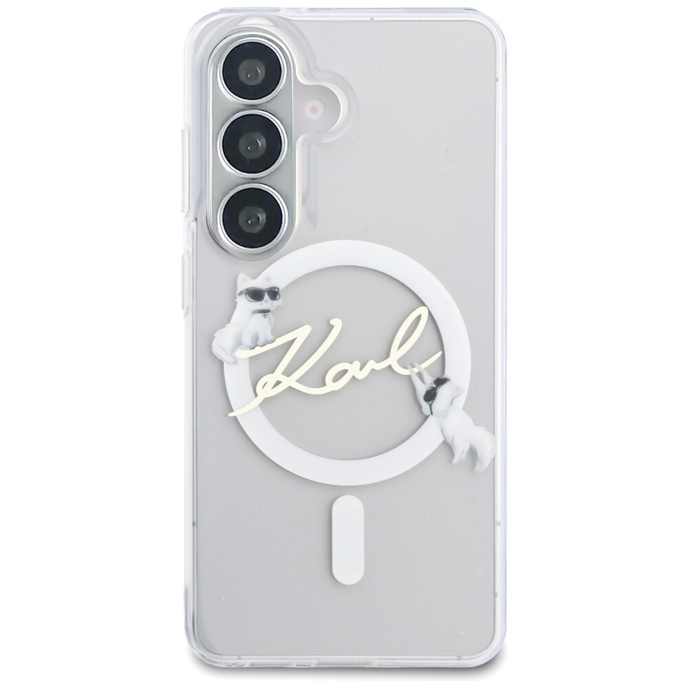 Karl Lagerfeld IML IML KC Script MagSafe Kotelo Samsung Galaxy S26 Plus - läpinäkyvä - läpinäkyvä