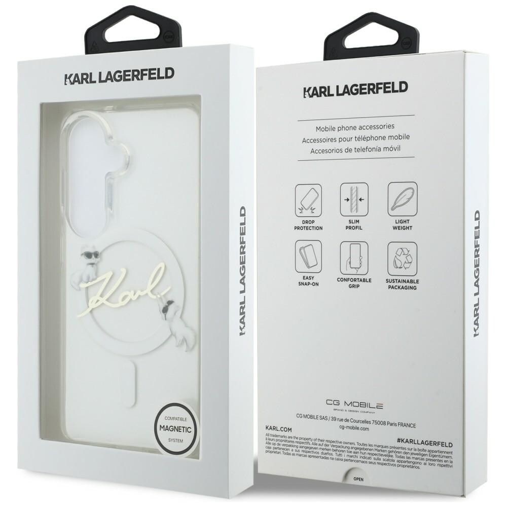 Karl Lagerfeld IML IML KC Script MagSafe Kotelo Samsung Galaxy S26 Plus - läpinäkyvä - läpinäkyvä