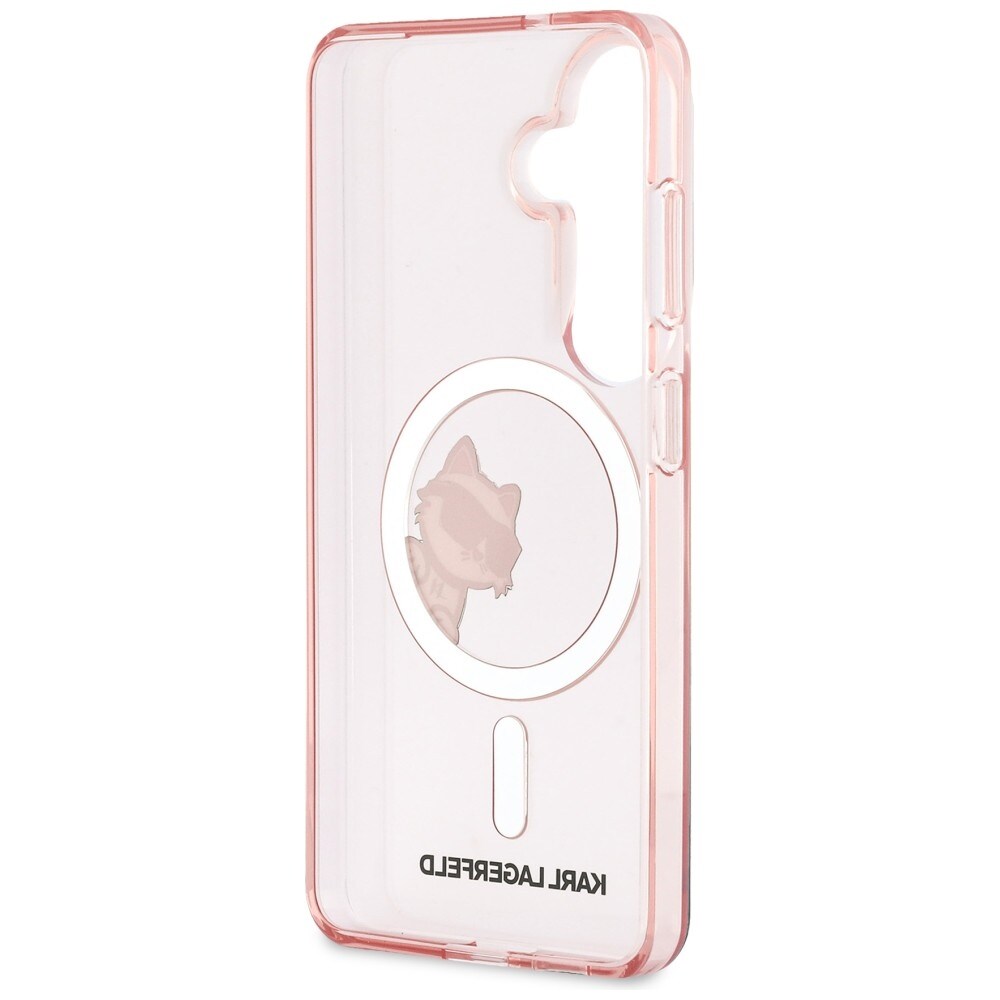 Karl Lagerfeld IML Peekaboo Choupette MagSafe Kotelo Samsung Galaxy S26 - vaaleanpunainen