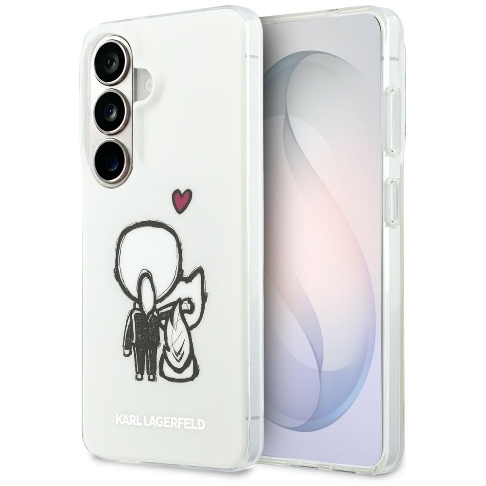 Karl Lagerfeld IML Karl&Choupette MagSafe kotelo Samsung Galaxy S26 - läpinäkyvä - läpinäkyvä