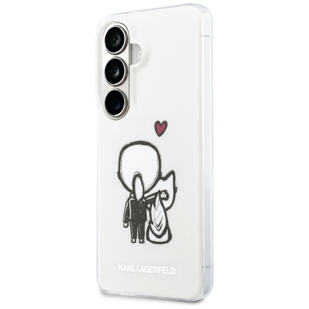 Karl Lagerfeld IML Karl&Choupette MagSafe kotelo Samsung Galaxy S26 - läpinäkyvä - läpinäkyvä