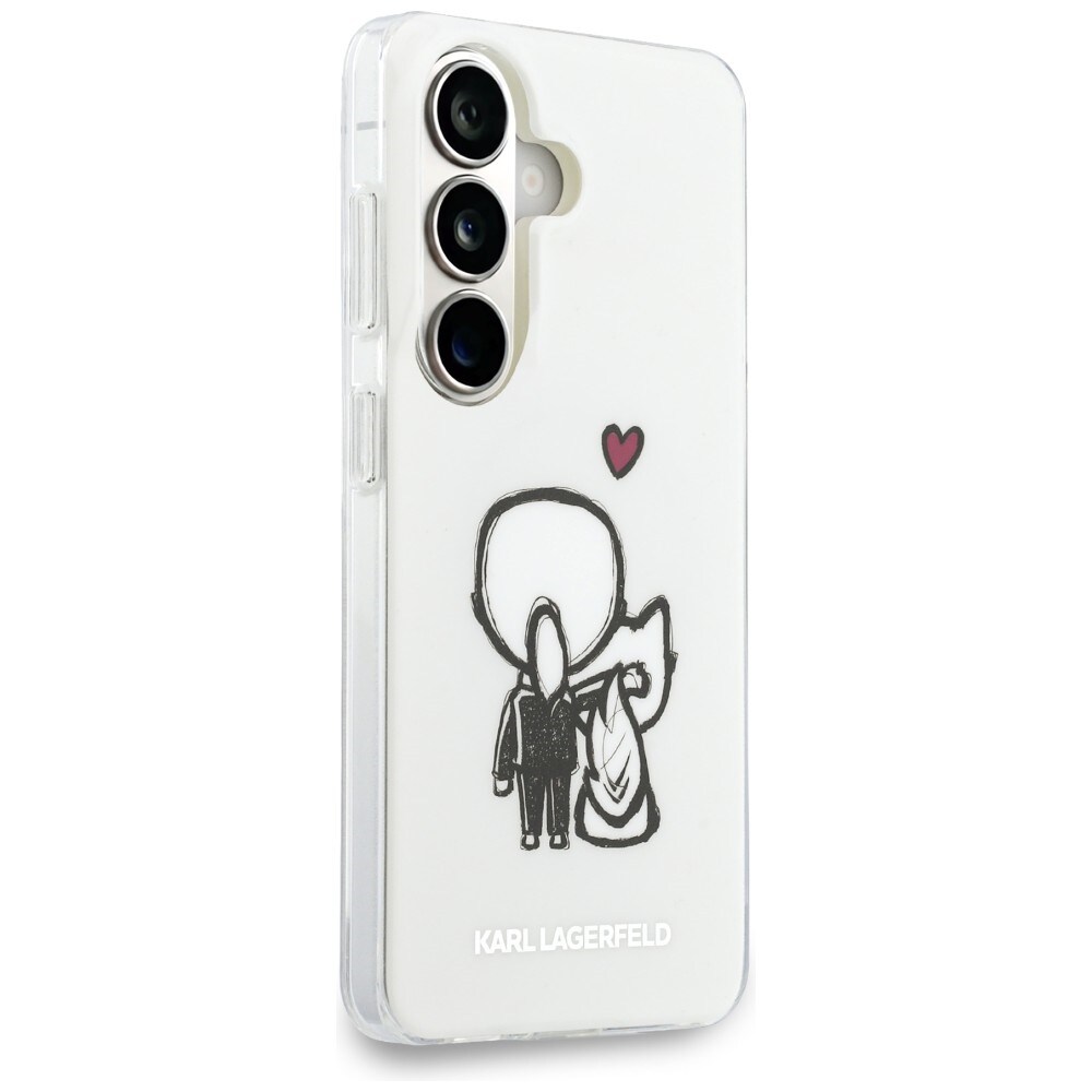 Karl Lagerfeld IML Karl&Choupette MagSafe kotelo Samsung Galaxy S26 - läpinäkyvä - läpinäkyvä