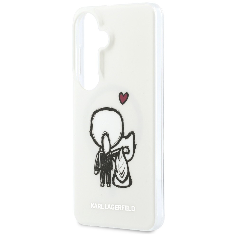 Karl Lagerfeld IML Karl&Choupette MagSafe kotelo Samsung Galaxy S26 - läpinäkyvä - läpinäkyvä