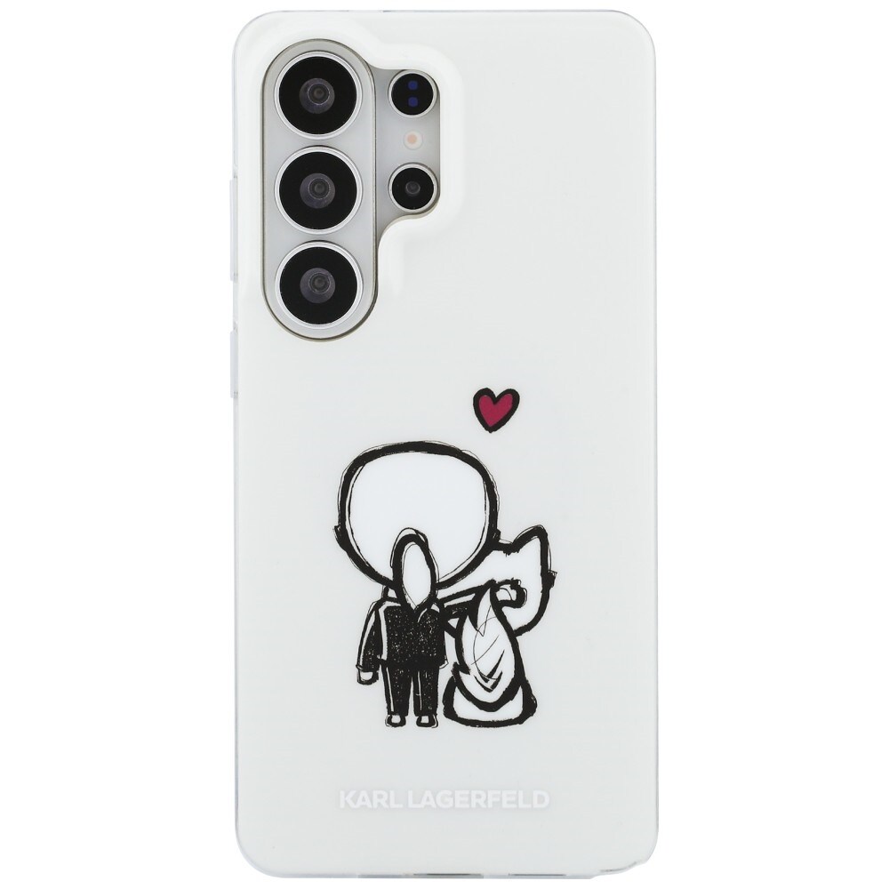 Karl Lagerfeld IML Karl&Choupette MagSafe kotelo Samsung Galaxy S26 Ultra - läpinäkyvä