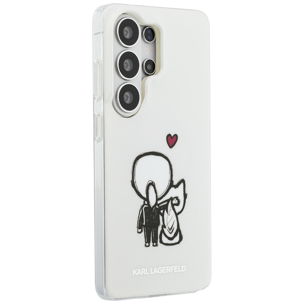 Karl Lagerfeld IML Karl&Choupette MagSafe kotelo Samsung Galaxy S26 Ultra - läpinäkyvä