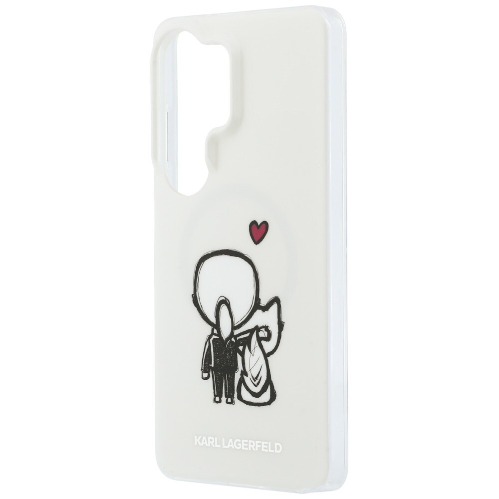 Karl Lagerfeld IML Karl&Choupette MagSafe kotelo Samsung Galaxy S26 Ultra - läpinäkyvä