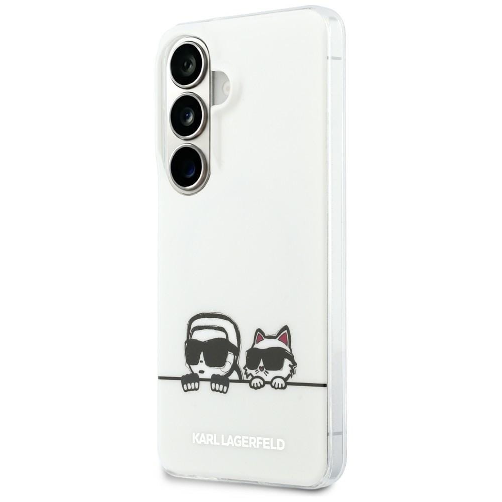 Karl Lagerfeld IML Peekaboo Karl & Choupette MagSafe Kotelo Samsung Galaxy S26 - läpinäkyvä