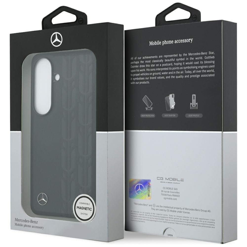 Mercedes Laurel Leaves MagSafe-kotelo Samsung Galaxy S26 - mustalle puhelimelle - musta