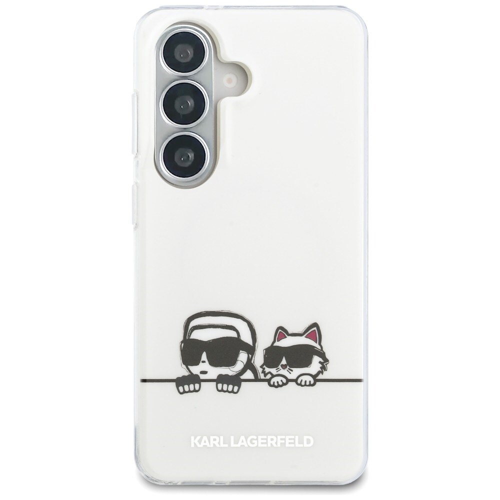 Karl Lagerfeld IML Peekaboo Karl&Choupette MagSafe Kotelo Samsung Galaxy S26 Plus - läpinäkyvä