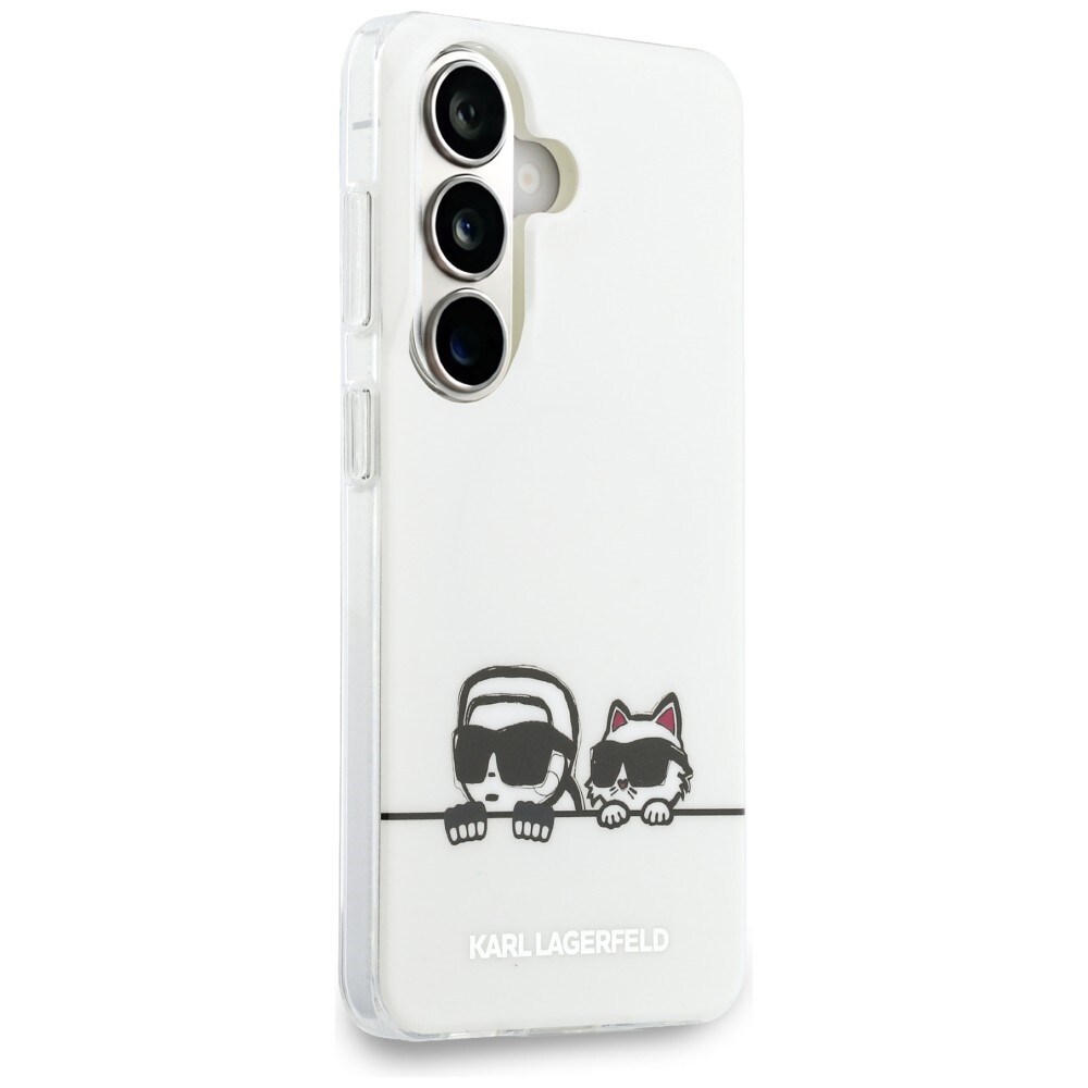Karl Lagerfeld IML Peekaboo Karl&Choupette MagSafe Kotelo Samsung Galaxy S26 Plus - läpinäkyvä