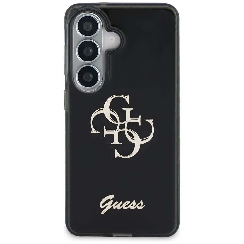 Guess IML Big Metal 4G Script kotelo Samsung Galaxy S26 - mustalle - musta