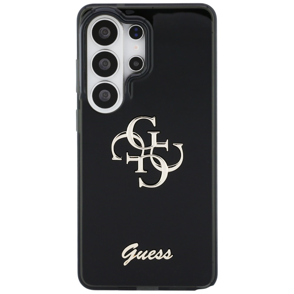 Guess IML Big Metal 4G Script kotelo Samsung Galaxy S26 Ultra - mustalle - musta