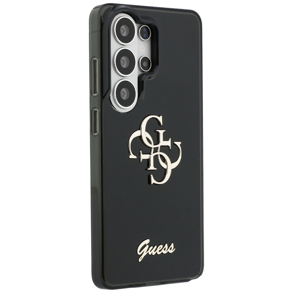 Guess IML Big Metal 4G Script kotelo Samsung Galaxy S26 Ultra - mustalle - musta