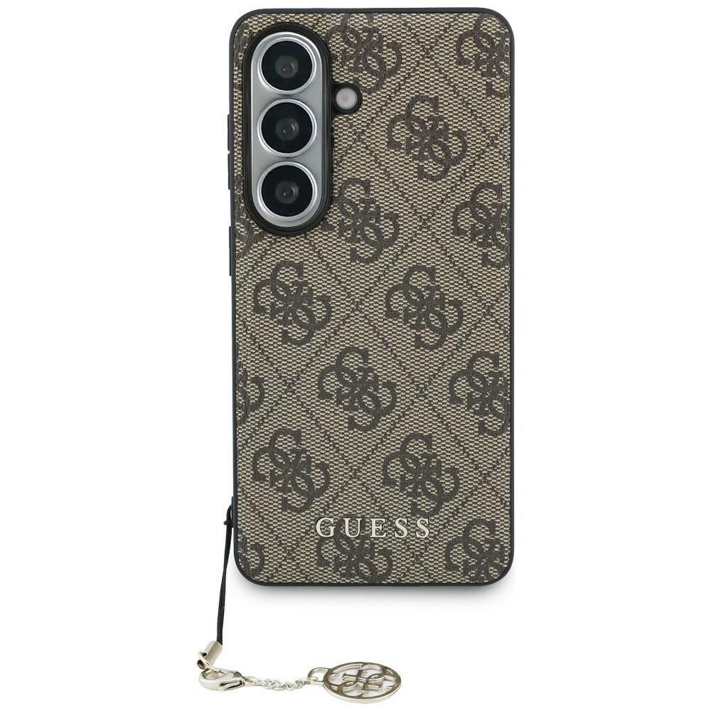 Guess 4G Classic Logo Charm MagSafe kotelo Samsung Galaxy S26:lle - ruskea